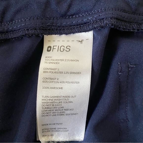 Figs, Technical Collection, Zamora Cargo Scrub Pants XL navy blue - Picture 7 of 7
